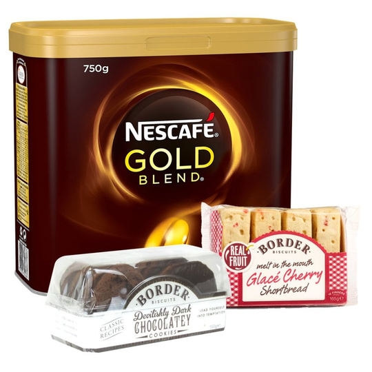 Nescafe Gold Blend Coffee Granules 750g (2 Free Border Biscuits)
