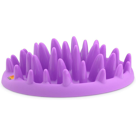 Catch Interactive Cat Bowl Pet Puzzle Slow Food Fun Non-Slip Dog Bowl Cat Bowl,Pink