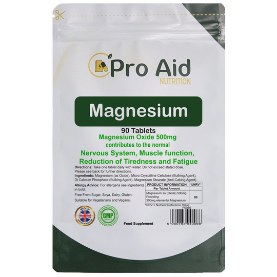 Magnesium Tablets 500mg 90 Pack by Proaid
