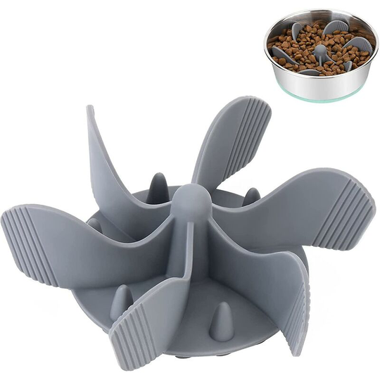 Deckon - Slow Feeder Dog Bowls Insert [38 Octopus Suction Cups] Super Firm Slow Eating Dog Bowl [cuttable] Compatible With Large Breed And Medium