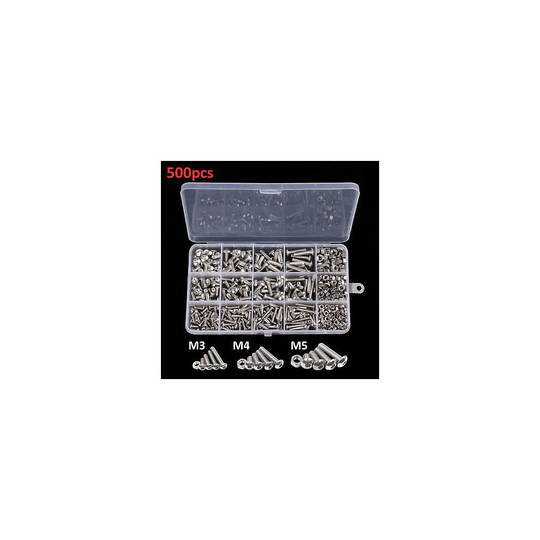 500X M3 M4 M5 Stainless Steel Hex Screws & Socket Bolts and Nuts