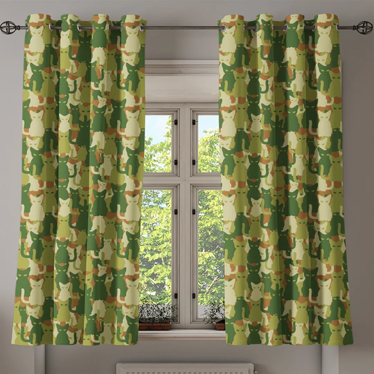 Kitten Semi Sheer Thermal Curtains