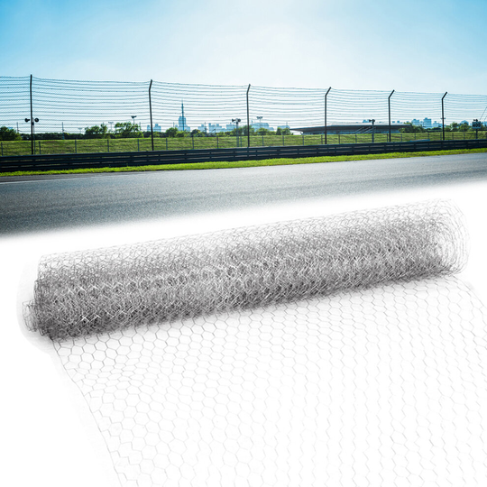 (50mm (20 Gauge), 0.9 x 25m) Galvanised Chicken Wire Mesh Netting Aviary Garden Patio Fence Plant Net