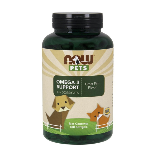 NOW Foods Pets, Omega-3 Support - 180 softgels