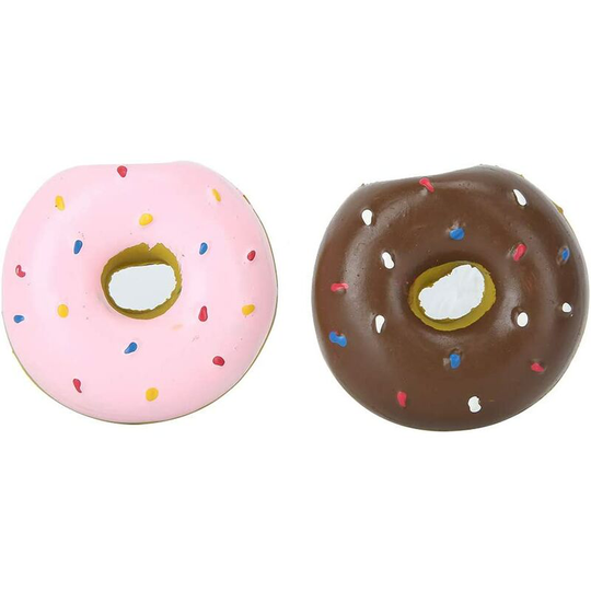Pieces Pet Latex Donut Shape Sound Toy Funny Dog Chew Toys for Puppy Chewing Bite Interactive Training Toy for Dogs