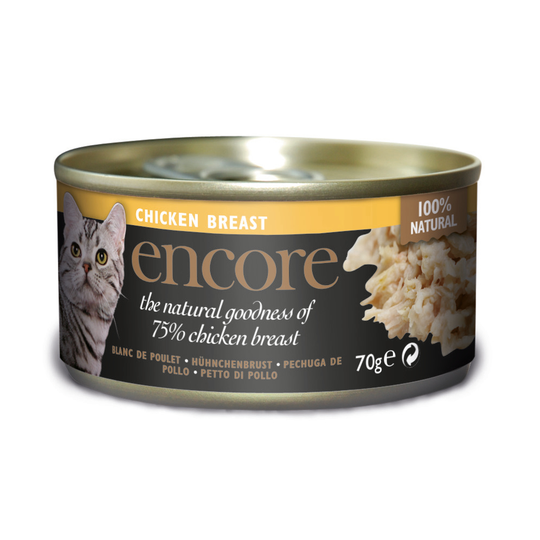 Encore Cat Tin Saver Pack 48 x 70g - Chicken Breast