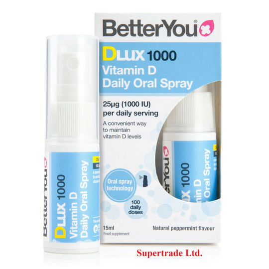 3 X Better You Dlux 1000 Vitamin D Daily Oral Spray - 15ml