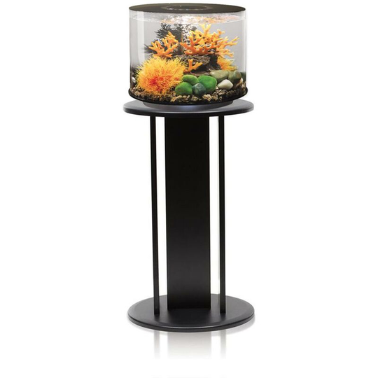 Biorb - Tube 15L Aquarium Black With mcr led Lighting and Black Stand