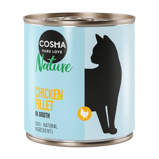24 x 280g Cosma Nature Wet Cat Food - 15% Off!* - Chicken Fillet