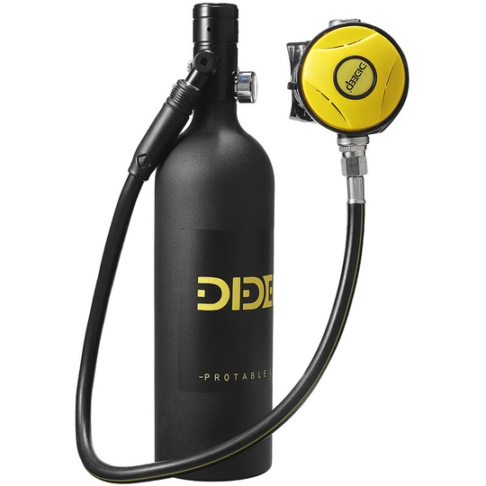 Augienb - 1L Scuba Tank Diving Oxygen Dive Snorkeling Equipment & Inflator Pump Kit