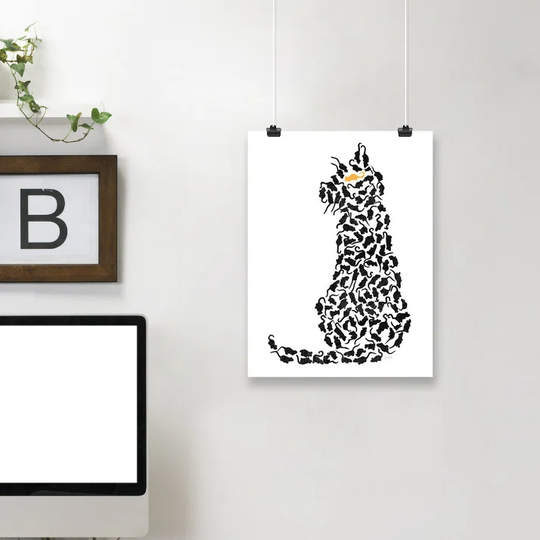 Cat and Mouse by NDTank - Graphic Art Print