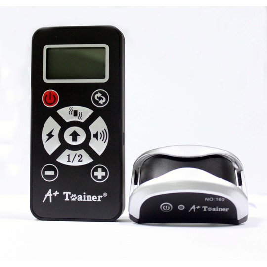 Thsinde - Rechargeable Dog Training Collar, Anti Bark Collar with Automatic Modes, Electric Collar with Manual Control Range 800 Meters-Silver