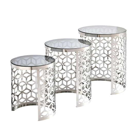 Dining Nest Of 3 Tables Glass