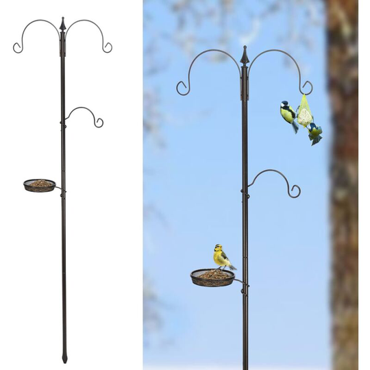 Devenirriche - hi Standard Bird Feeding Station Black - Black