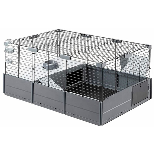Ferplast - Rabbit Cage Multipla 107.5x72x50 cm Black Black