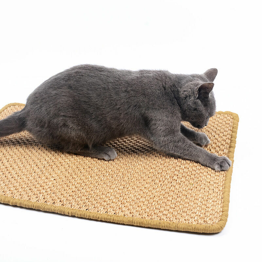 Cat Scratch Mat, Sisal Cat Scratch Mat Cat Scratcher Non-Slip Cat Claw Grooming Toy Protect Furniture Sofas 30×40cm (Random Color)