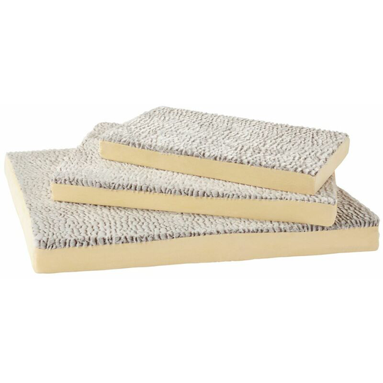 Ultra Soft Fur Washable Dog Pet Mattress Basket Bed Cushion Fleece Pillow - Cream - Small - Bunty