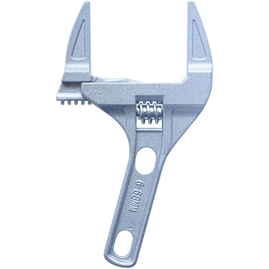 6-68mm Adjustable Short Shank Large Opening Steel Adjustable Spanner Multi-function Bathroom Sink Repair Tool