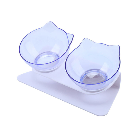 Cat and small dog bowl with non-slip base, pet supplies 15° tilt