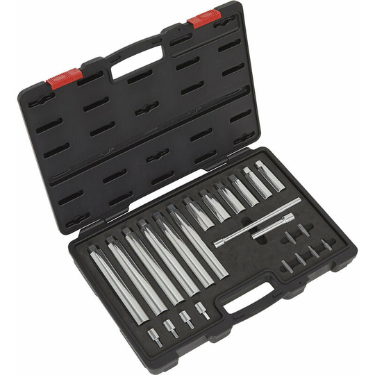Loops - 24pc Strut Nut Socket Set - 1/2' Drive - Top Suspension Short & Deep Engine Bits