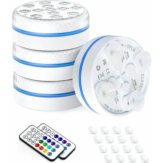 Briday - led Submersible Light, Waterproof Multi-Color Underwater Spotlight with Remote Control Above Ground Pool Lights for Fish Tank Pool Aquarium