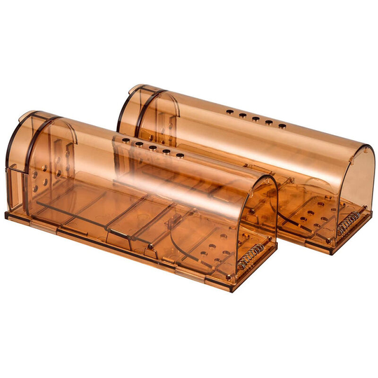 Sun Flowergb - 2 Pack Indoor Mouse Traps for Home Indoor Mouse Traps Indoor No Kill Live Catch Mouse Trap Smart Traps That Work for Rodents Animals