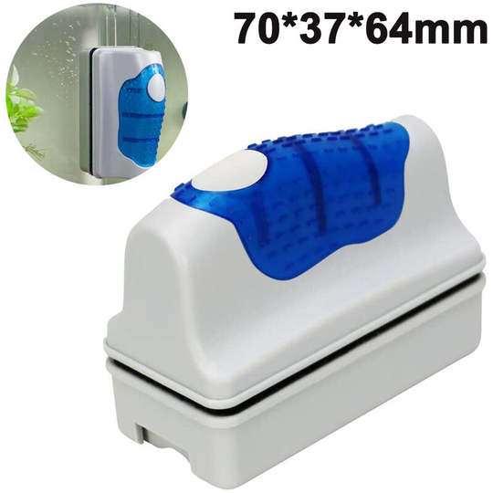 Magnetic Aquarium Fish Tank Scraper Glass Cleaner Scrubber Floating Clean Brush, s