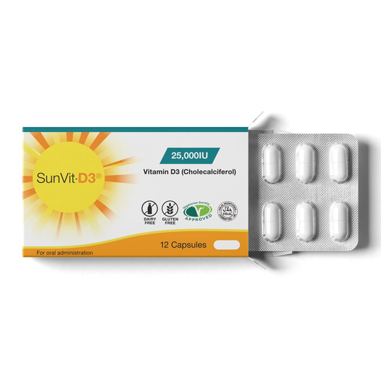 Vitamin D Capsules 25,000IU - High Strength - For Adults