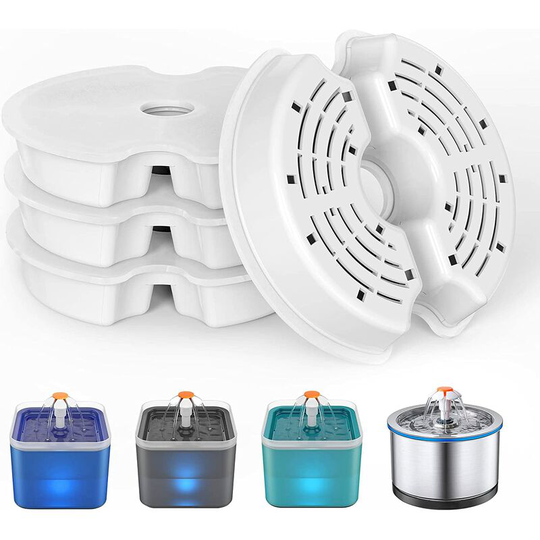 4 Pieces Cat Water Fountain Filters, Replacement Filters Suitable for 2L Cat Dog Fountain thsinde