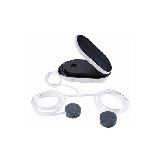 A solar energy, oxygenator aquarium,swimming pool oxygen pump(black one piece)