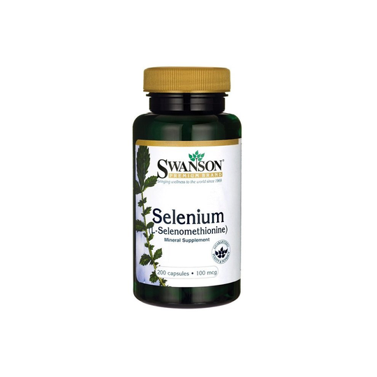 Swanson Selenium (L-Selenomethionine), 100mcg , 200 caps