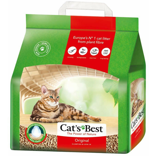 Original Clumping Plant Based Cat Litter (4.3kg) (May Vary) - May Vary - Cats Best