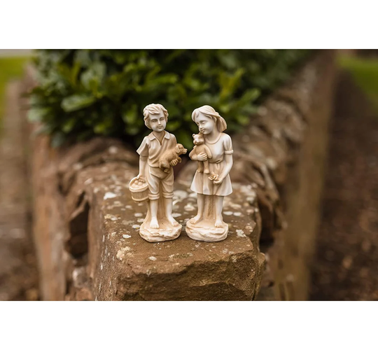 2 Piece Aleshire Boy and Girl Statue Set