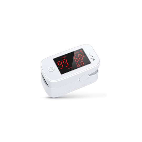 Pulse Oximeter NHS Approved UK, KKmier Oxygen Saturation Monitor Fingertip, Oximeter Blood Oxygen Monitor for Adults Test for SpO2, Heart Rate, wi
