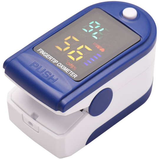 Mini Fingertip Pulse Oximeter Pulse Rate SpO2 Blood Oxygen Saturation Monitor Measuring Device 5s Rapid Reading with Colorful led Display Screen for