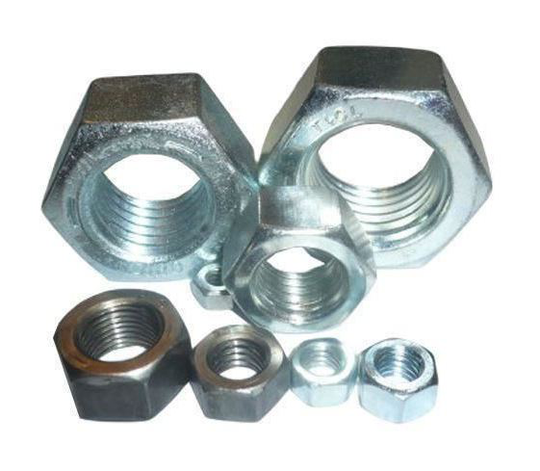 Pepte - 50pcs M5 Hexagon Full Nut Zinc Plated Steel Hex Nuts for Screw Bolts DIN934