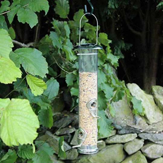 Erwin Hanging Steel Tube Bird Feeder