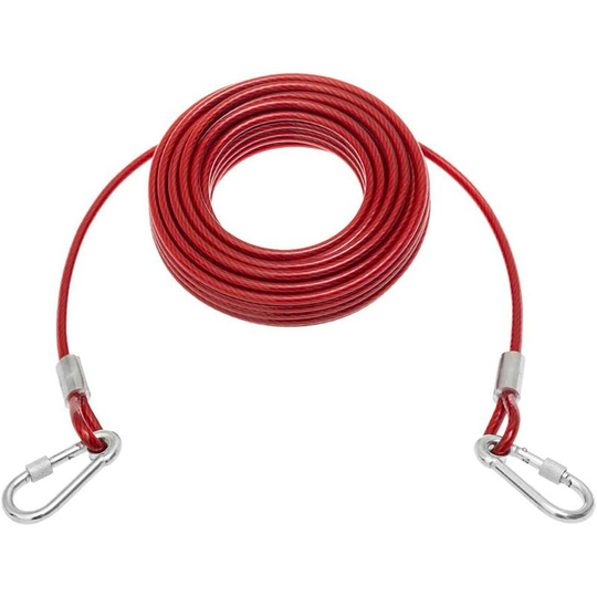 50ft Dog Strap - Dog leash for outdoor camping, backyard training, medium sized dog strap up to 250lbs.