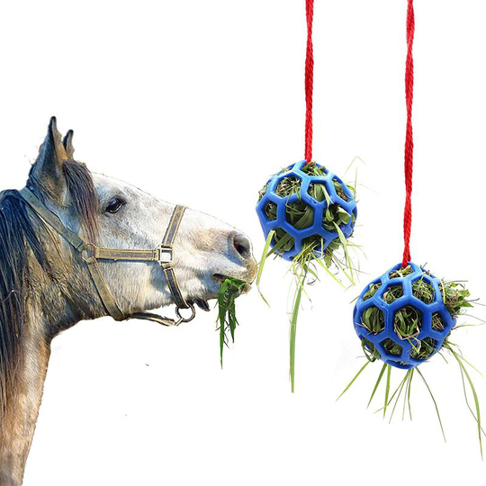 Pack Horse Treat Balls Hay Feeder Hanging Feeding Toy Horse Stable Toy Resting Goat Sheep Stress Relief
