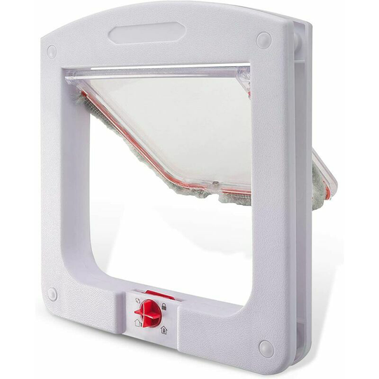 Catte pour chat dogs Small pussy door 4 -way lockable 4 -way easy to install.