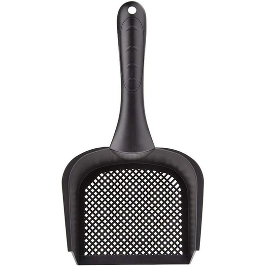 Scooper Shovel for Cat Dog Rabbits Hamster Snake Sifter Scoop High Qulity PVC Non-Toxic (28.8*10*3CM )Black,2pc
