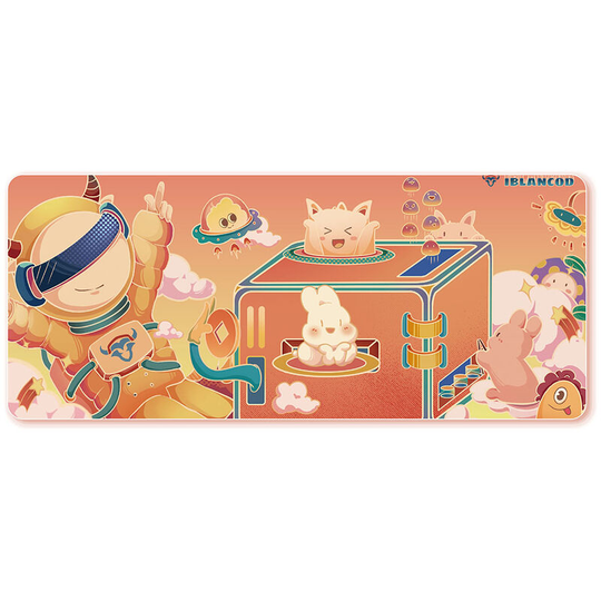Ultra-large Size Thickened Gaming Office Mouse Pad Anti-slip Wear-resistant Desk Pad Smooth Movement 900*400*4mm - Iblancod