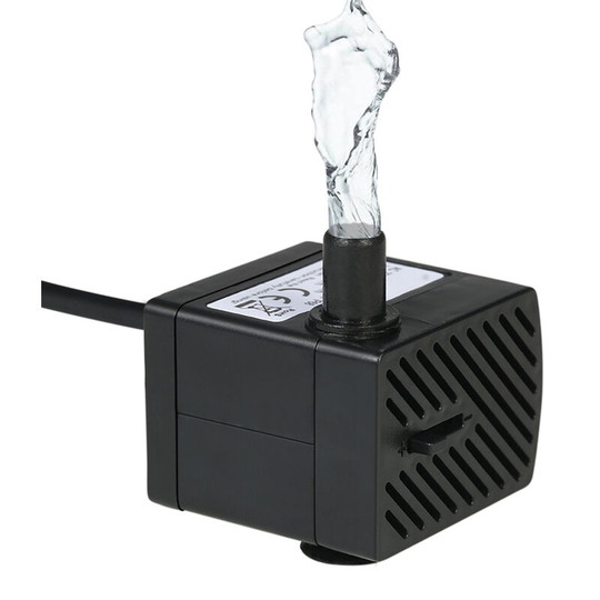 180L/H 2.5W Submersible Water Pump for Aquarium Tabletop Fountains Pond Water Gardens and Hydroponic Systems with One Nozzle 4.9ft Power Cord