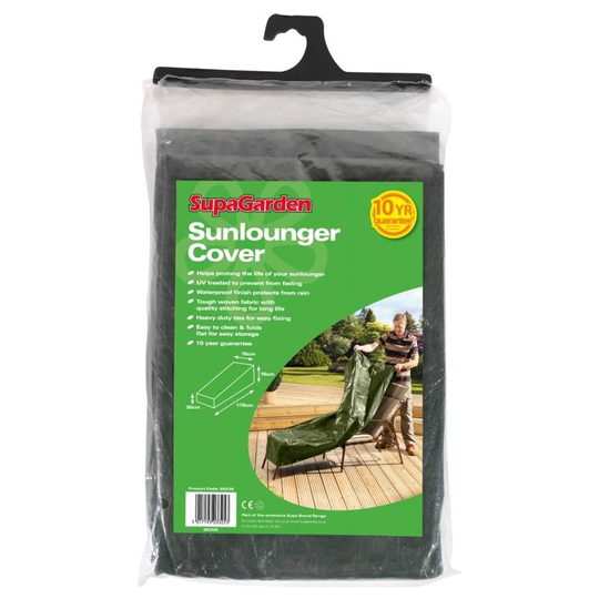Sunlounger Cover uv Treated / Waterproof - 76cm x 76cm x 175cm 30cm