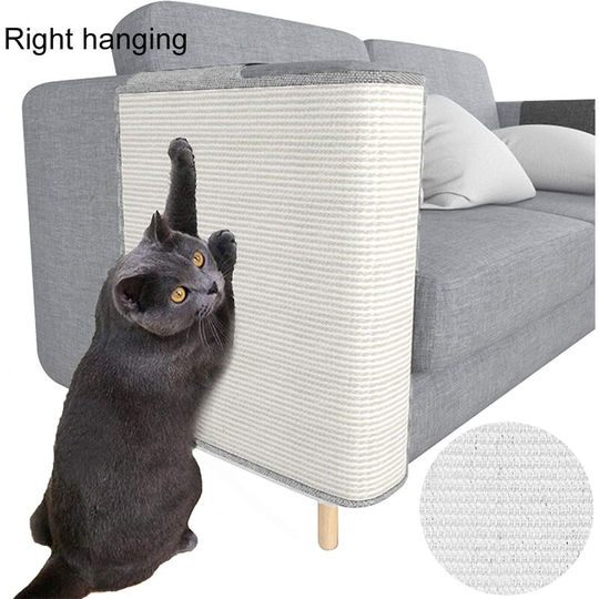 Couch Protector - Natural Sisal Furniture Protection from Cats - Corner cat Scratcher Couch for Bed,Chair,Sofa - Easy Installation, right