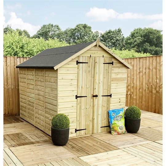 Ruybal 4 ft. W x 6 ft. D Solid Wood Garden Shed