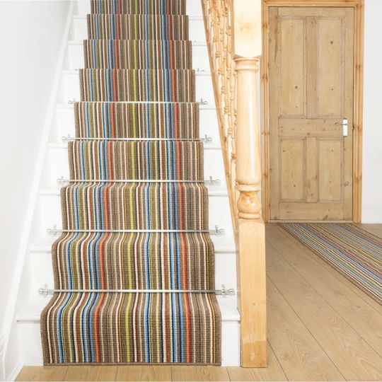 Baltes Looped Brown Stair Runner