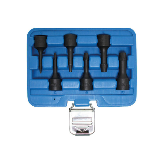 Bgs Technic - Spiral Socket Set - broken screw extractor - 10mm (3/8') - 2/10mm - 6 pcs - 5281