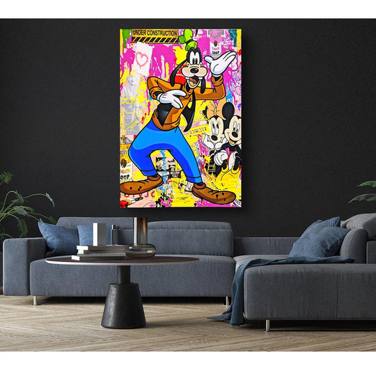 Goofy Graffiti - Wrapped Canvas Graphic Art