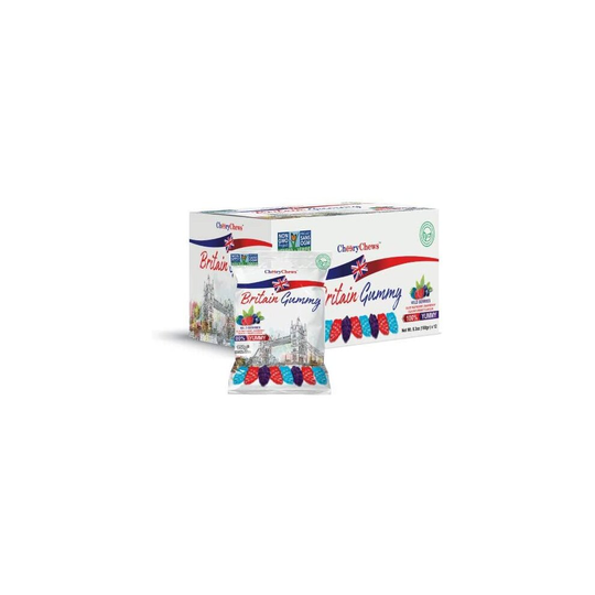 Cherry Chews Britain Gummy 150G Sweets -10 Flavours (Sour Dots)